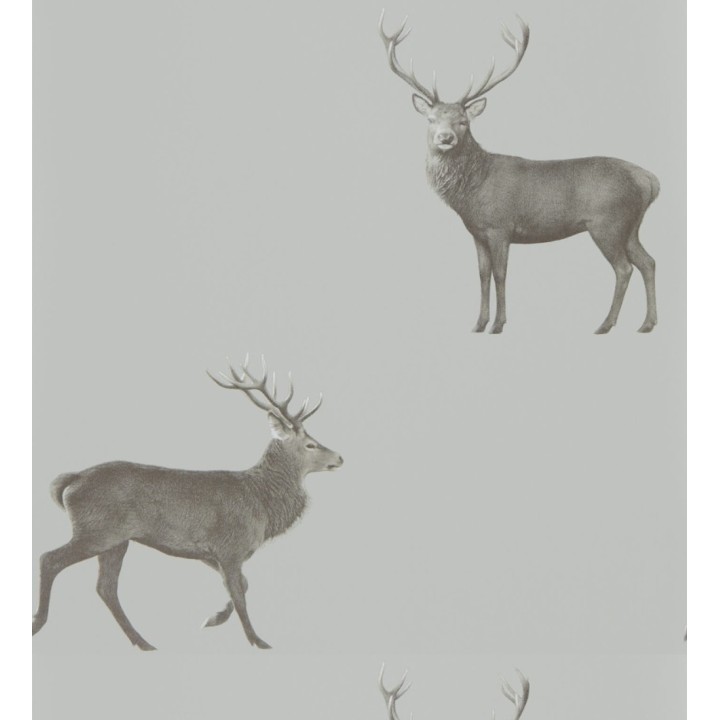Papel pintado ciervos fondo gris - Canadian Caribou 127773