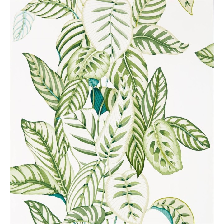 Papel pintado hojas verdes estilo tropical - Palms Resort 127775