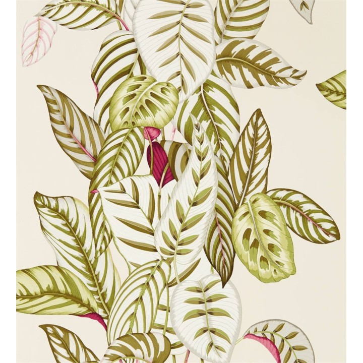 Papel pintado hojas verdes estilo tropical - Palms Resort 127776