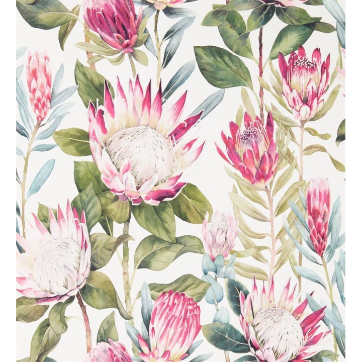 Papel pintado flores grandes colores vivos - Emma Blush 127784