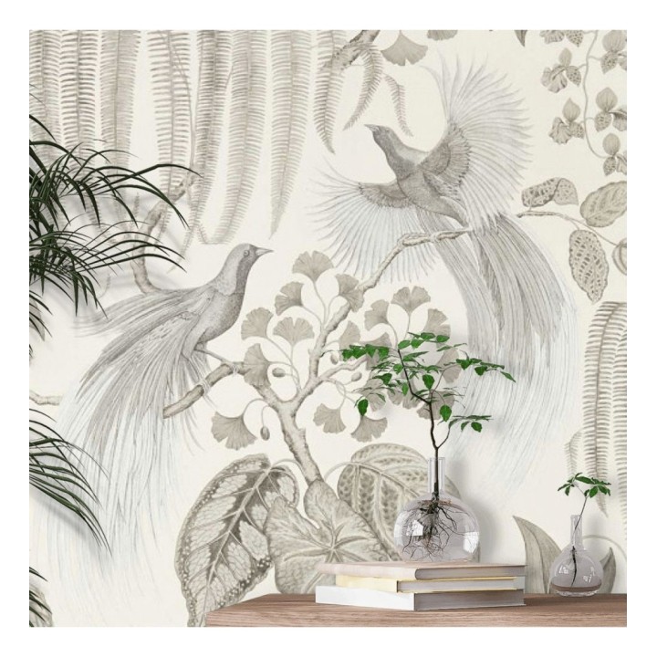 Papel pintado artístico de aves y plantas - Rinko Royal 127786