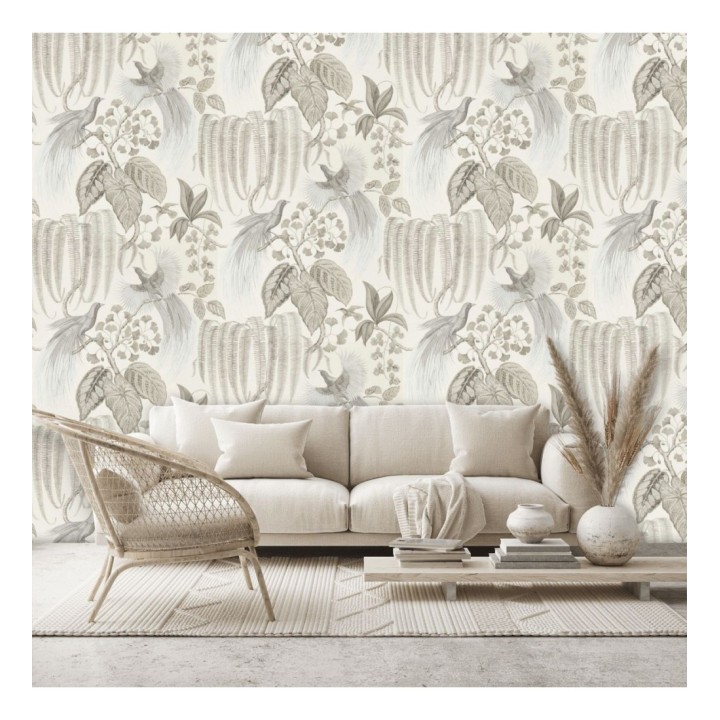 Papel pintado artístico de aves y plantas - Rinko Royal 127786