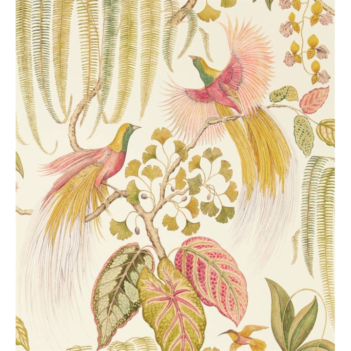 Papel pintado artístico de aves y plantas - Rinko Royal 127787