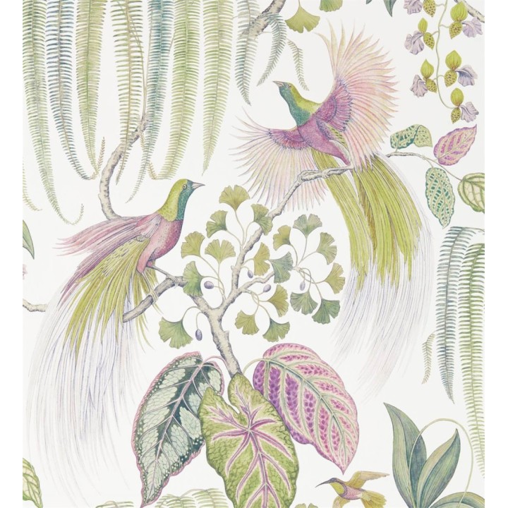 Papel pintado artístico de aves y plantas - Rinko Royal 127788
