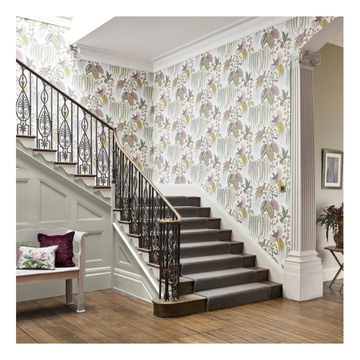 Papel pintado artístico de aves y plantas - Rinko Royal 127788