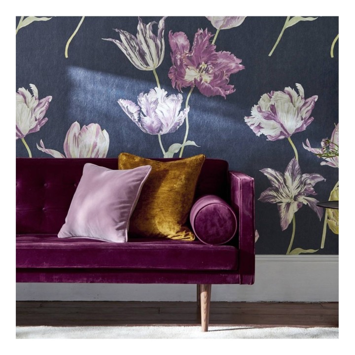 Papel pintado flores artísticas pintadas al óleo - Laila Flowers 127797