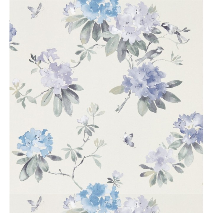 Papel pintado artístico de flores románticas tonos violetas - Esther Abril 127805