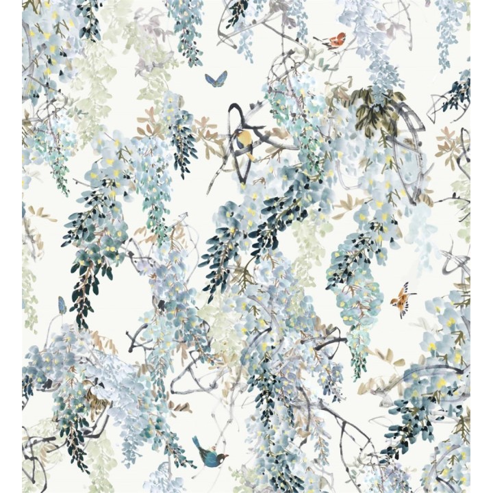 Papel pintado ramilletes de florecillas tonos verdosos - Paula Spring 127807