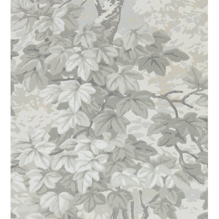 Papel pintado hojas campestres tonos grises - Evelyn Forest 127808