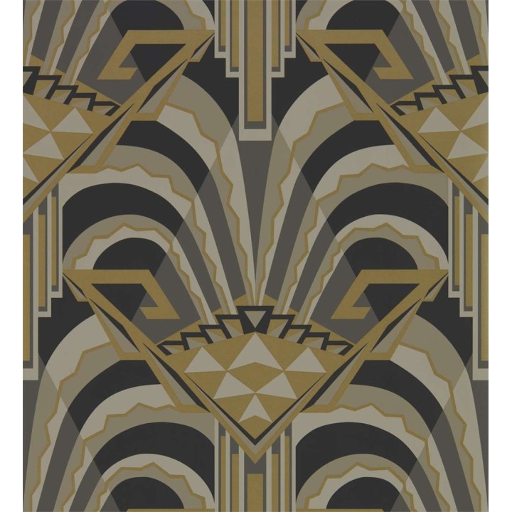 Papel pintado figuras geométricas africanas estilo art decó - Nepal Palace 127811