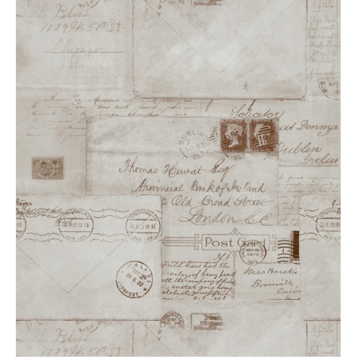 Papel pintado sobres de cartas manuscritas estilo vintage - Thomas Letter 127832