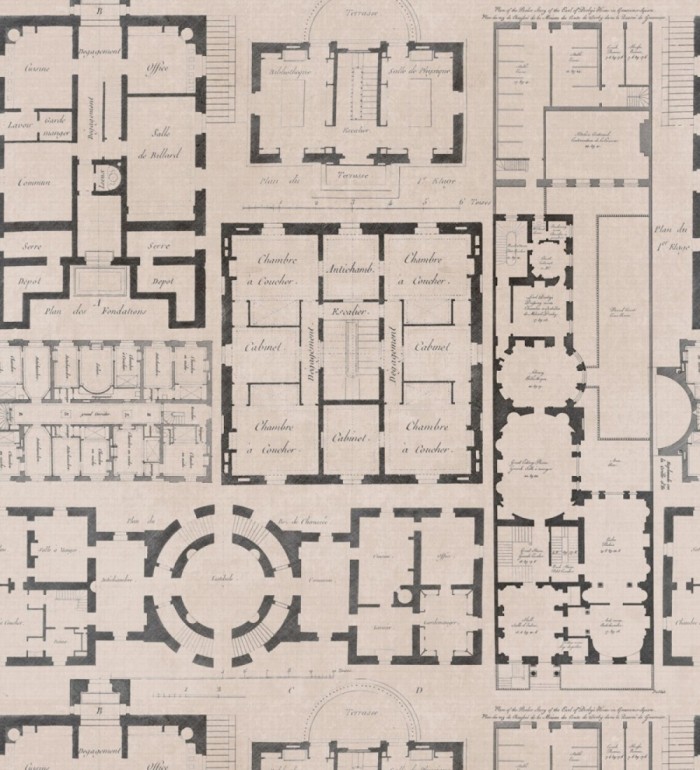 Papel pintado plano de ciudad romana - Scape Plan 127838