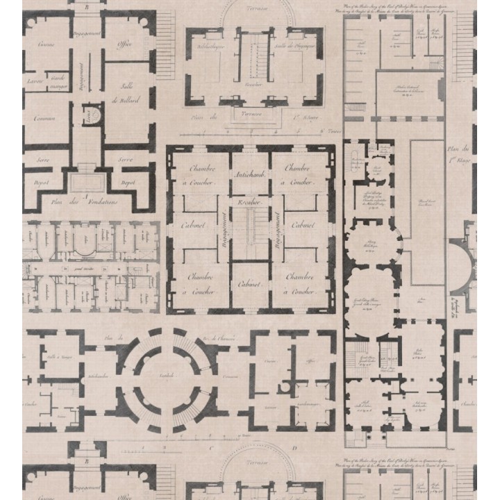 Papel pintado plano de ciudad romana - Scape Plan 127838