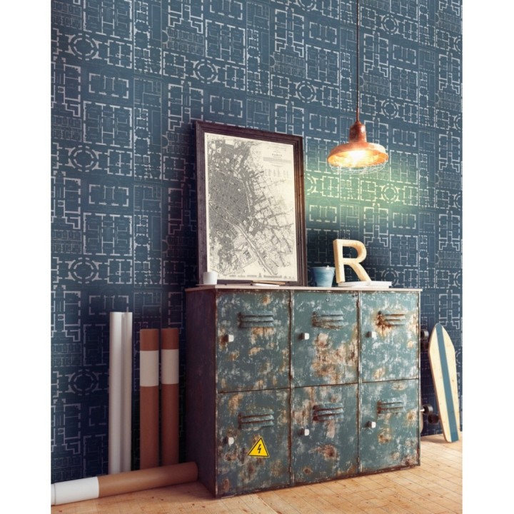 Papel pintado plano de ciudad romana - Scape Plan 127840