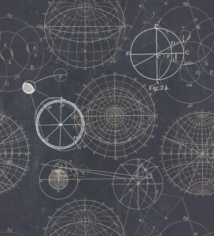 Papel pintado plano de proyecto aritmético vintage - Project Leonardo 127846