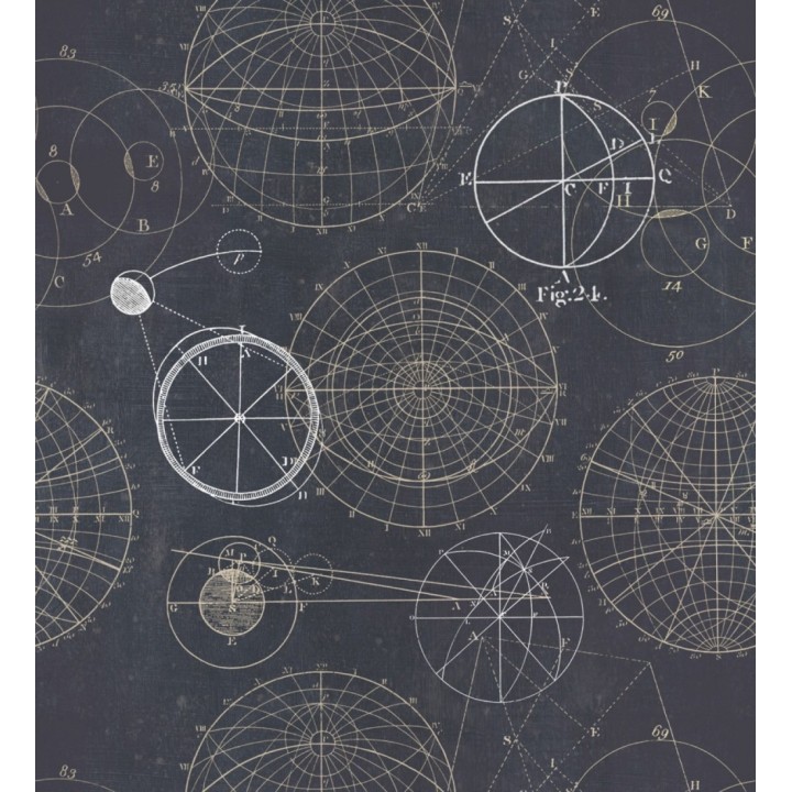 Papel pintado plano de proyecto aritmético vintage - Project Leonardo 127846