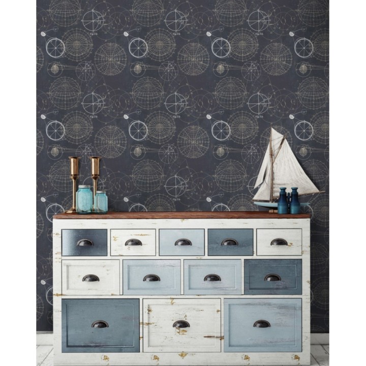 Papel pintado plano de proyecto aritmético vintage - Project Leonardo 127846