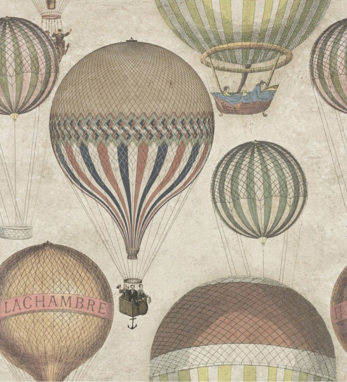 Papel pintado globos aerostáticos vintage - Bristol Trip 127847