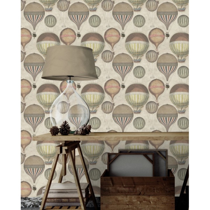 Papel pintado globos aerostáticos vintage - Bristol Trip 127847