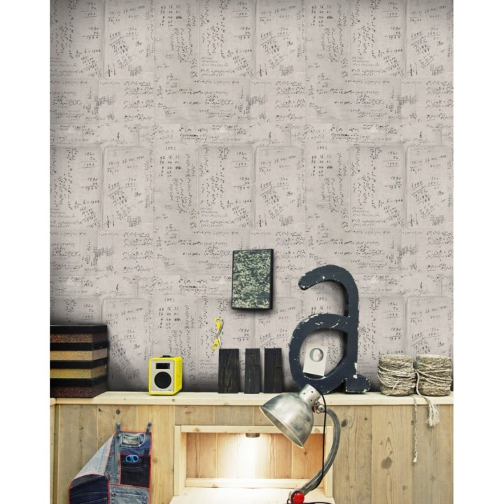 Papel pintado artístico de operaciones matemáticas vintage - Einstein Notes 127859