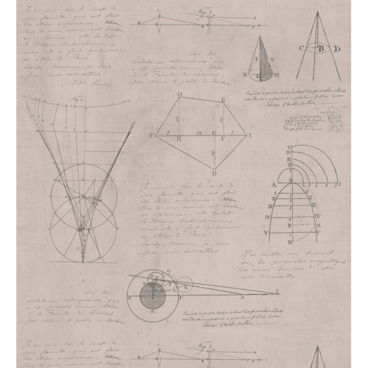 Papel pintado planos geométricos estilo vintage - Revelation 127861