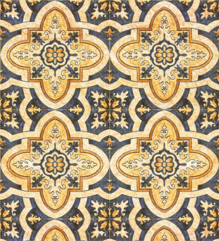 Papel pintado azulejos estilo oriental - Bai Tigla 127872