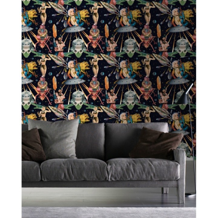 Papel pintado heroínas mitológicas estilo pop - Moebius 127876