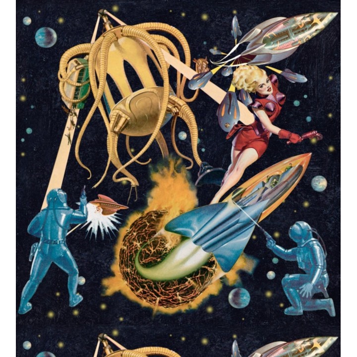 Papel pintado invasión espacial estilo pop - Sycorax Invasion 127877