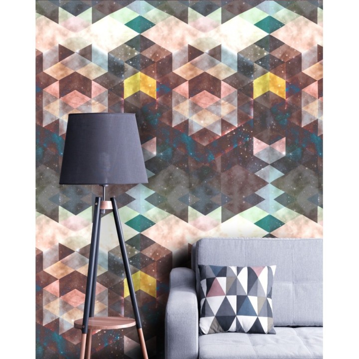 Papel pintado geométrico con elementos de la Galaxia - Andromeda Galaxy 127878