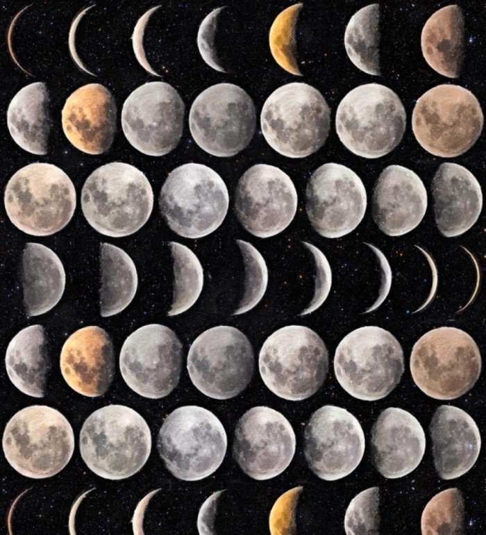 Papel pintado fases lunares - Moon Journey 127879