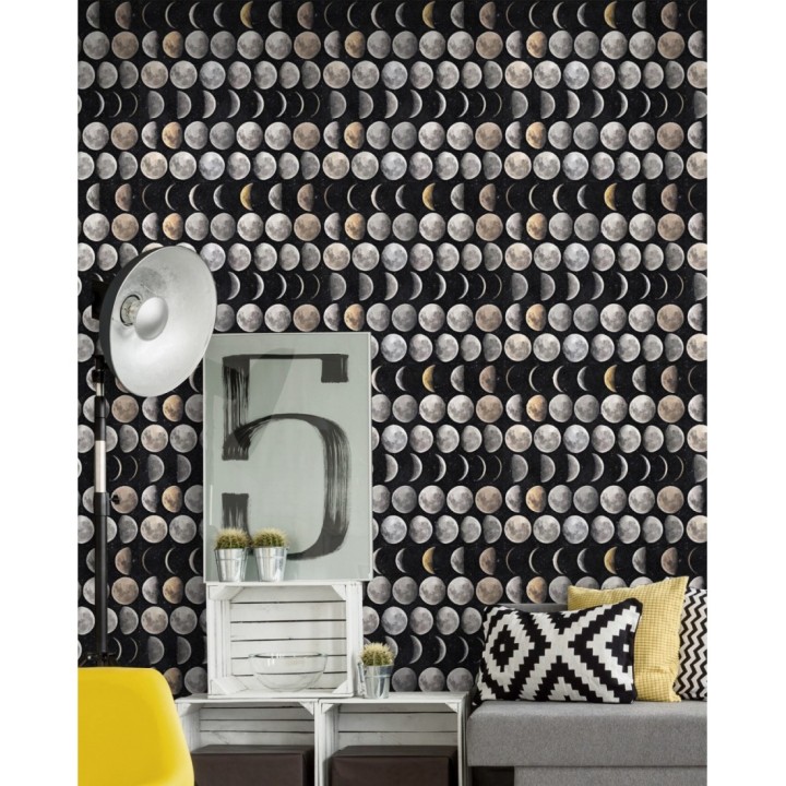 Papel pintado fases lunares - Moon Journey 127879