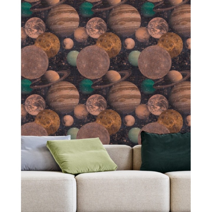 Papel pintado planetas del cosmo vintage - Old Cosmo 127880