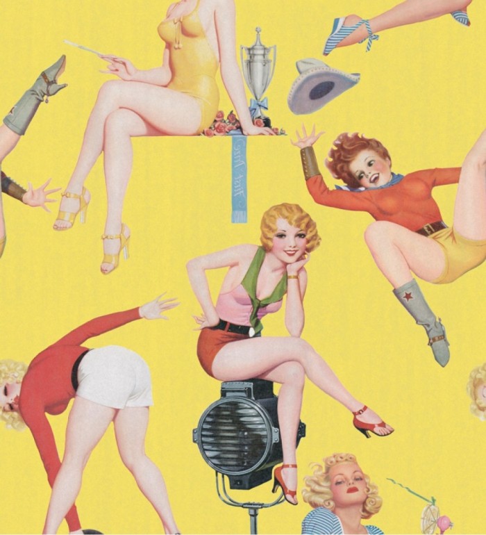 Papel pintado escenas de pinup vintage - Pinup Dream 127881
