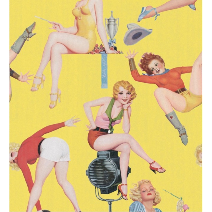 Papel pintado escenas de pinup vintage - Pinup Dream 127881