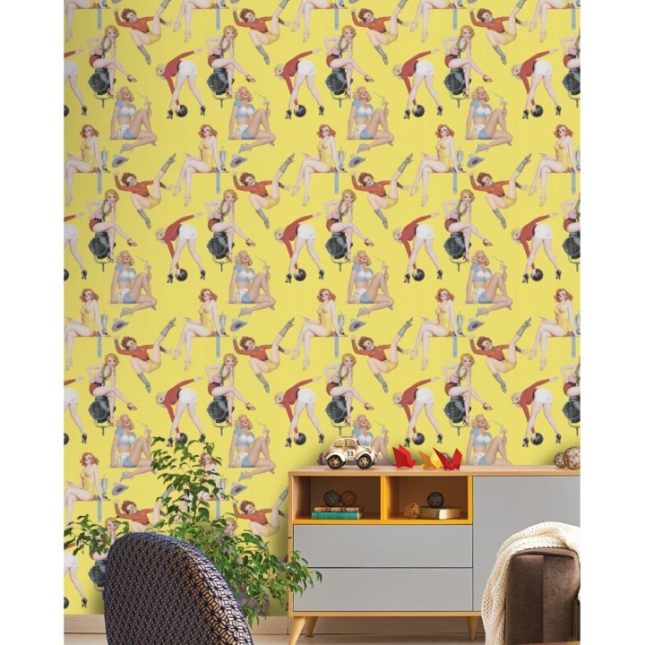 Papel pintado escenas de pinup vintage - Pinup Dream 127881