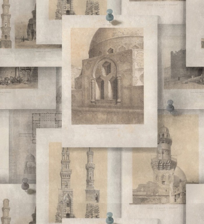 Papel pintado imágenes de edificios históricos vintage - Past Memories 127886