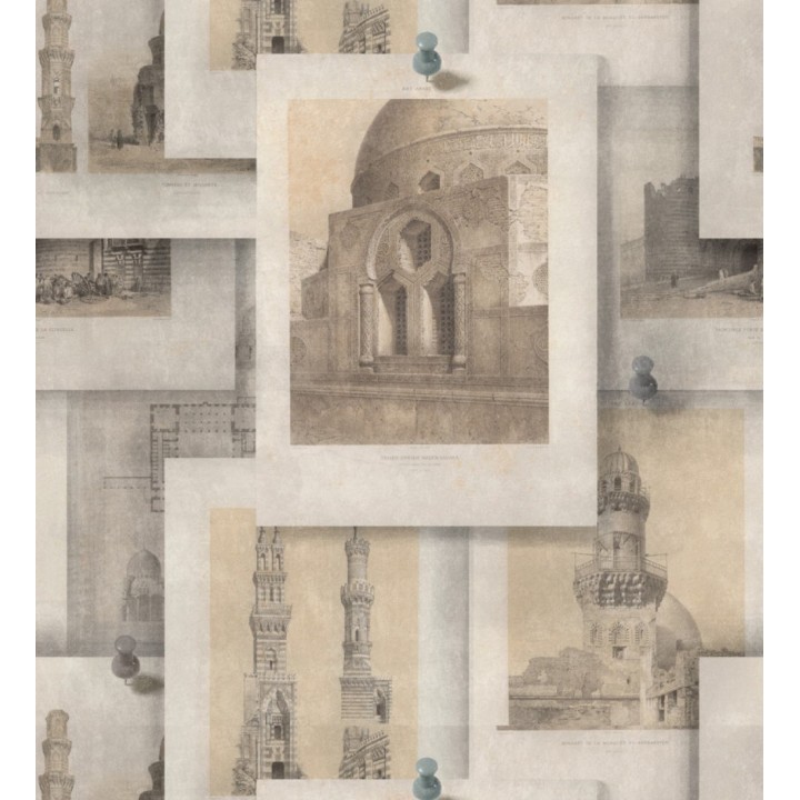 Papel pintado imágenes de edificios históricos vintage - Past Memories 127886