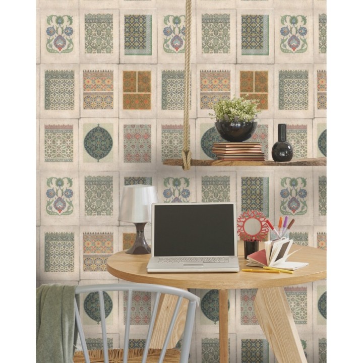 Papel pintado mosaico árabe vintage - Arabian Mosaic 127889