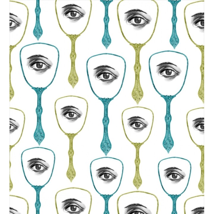 Papel pintado reflejo de ojos en espejo - Reflecting Mirror 127894