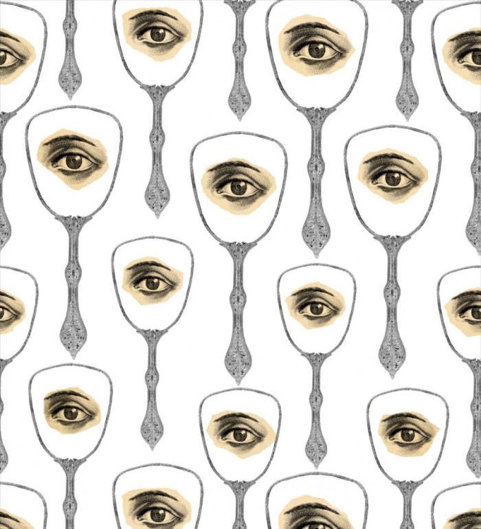 Papel pintado reflejo de ojos en espejo - Reflecting Mirror 127895