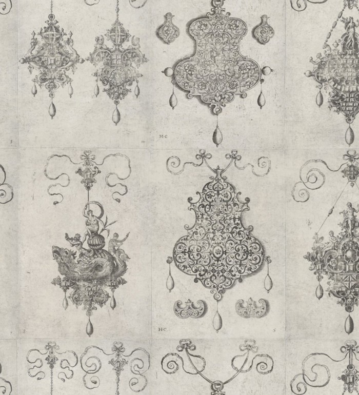 Papel pintado figura ornamental clásica - Arwen 127904