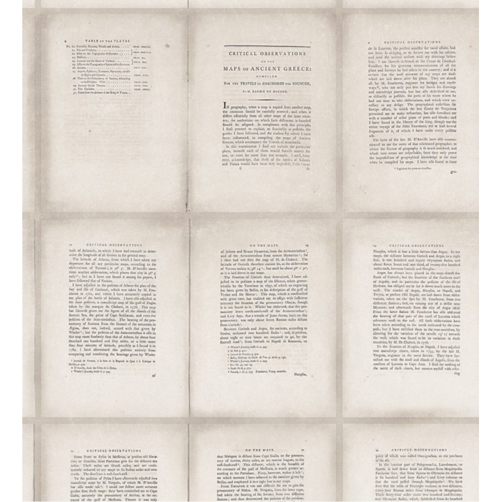 Papel pintado hojas de libros antiguos - Notes From Greece 127915