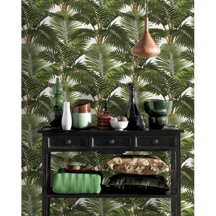 Papel pintado hojas de palmera estilo tropical - Cernei Palms 127917