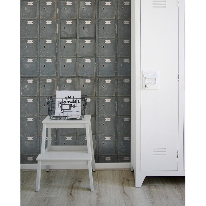 Papel pintado taquillas de chapa - Secret Files 127919