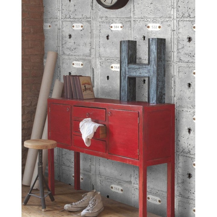 Papel pintado taquillas de chapa - Secret Files 127920