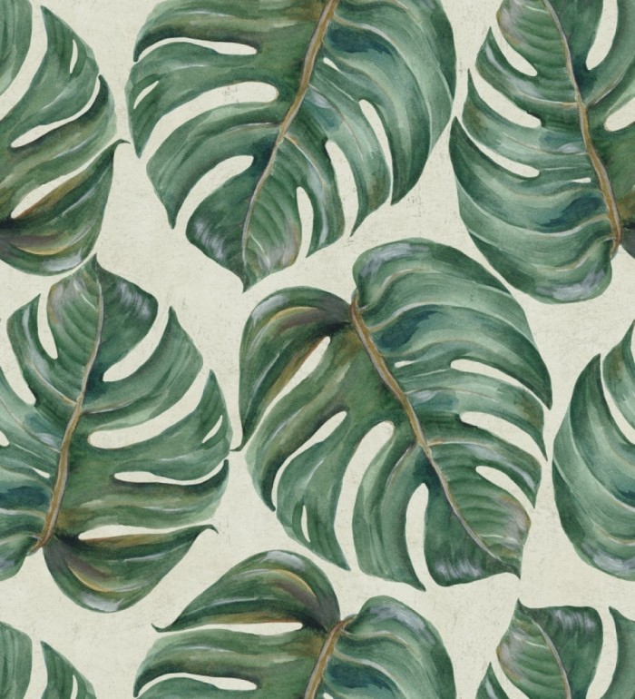 Papel pintado hojas de montsera estilo tropical - Prince Palms 127922
