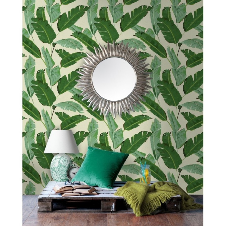 Papel pintado hojas grandes estilo tropical - Tropical Jane 127924