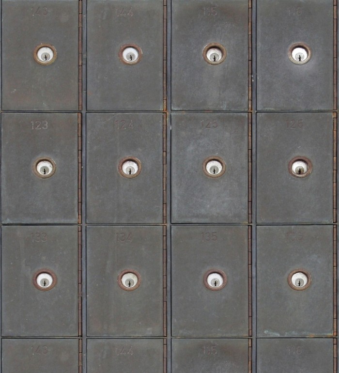 Papel pintado taquillas grises - Sherlock Mail 127925