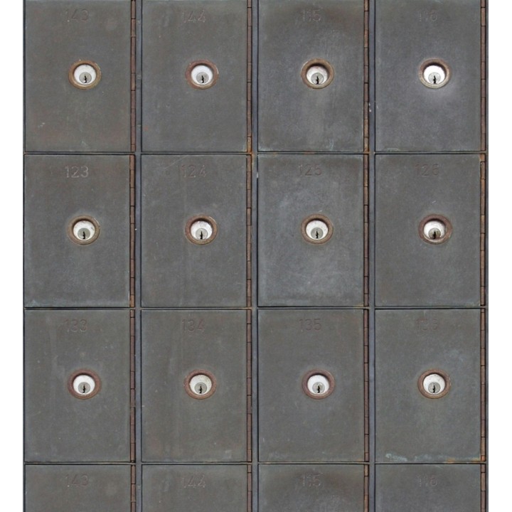 Papel pintado taquillas grises - Sherlock Mail 127925