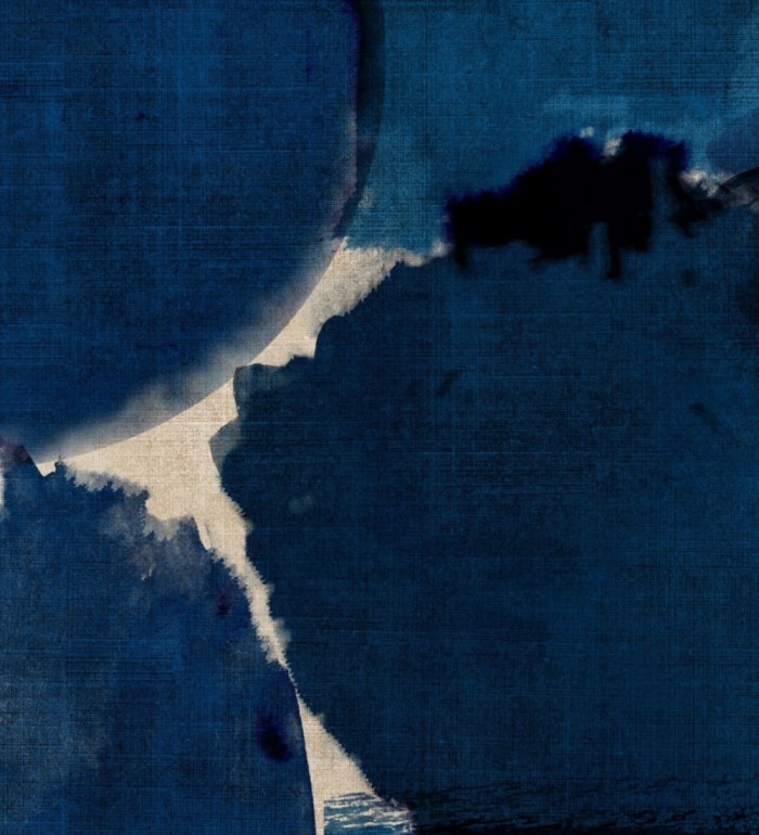 Papel pintado nubes oscuras de acuarela estilo abstracto - Cloud River 127928